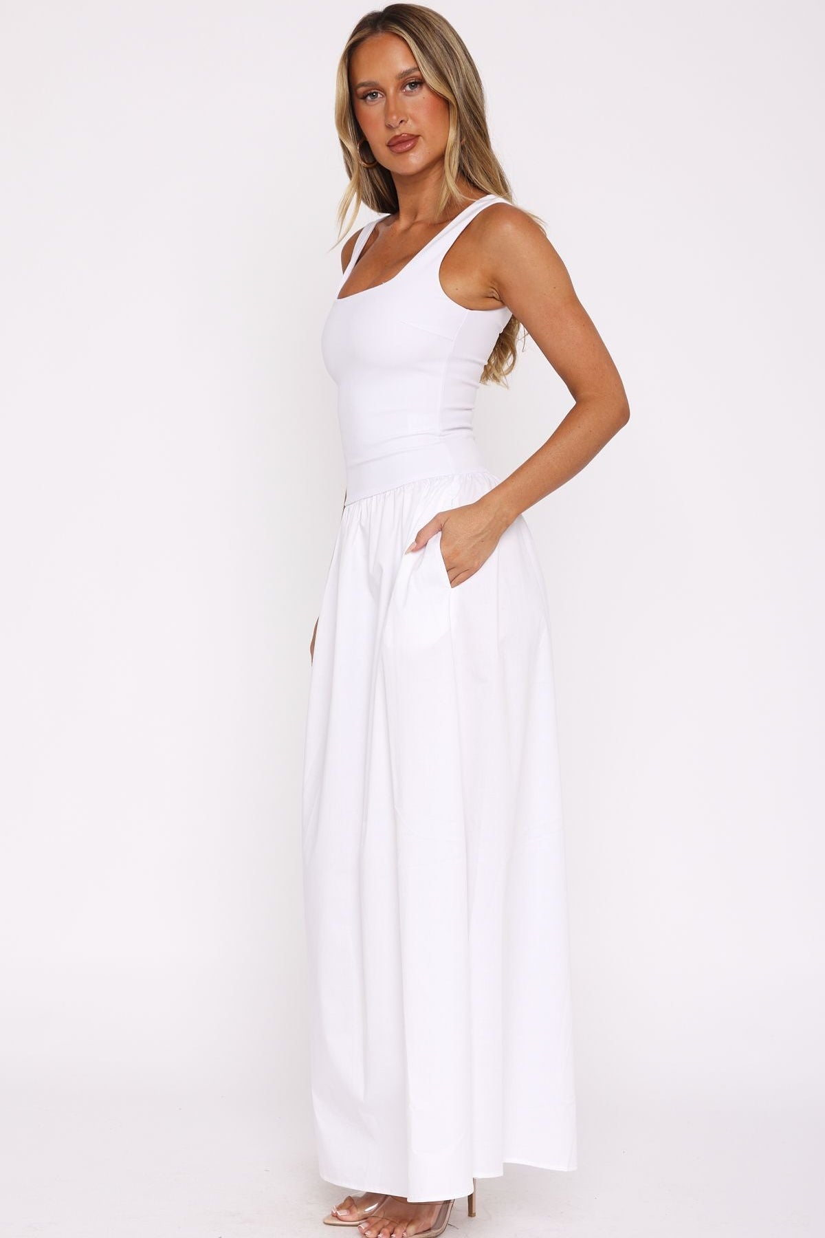 Summer Delight Maxi Dress White