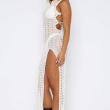 Can't Stop Won't Stop Knit Maxi Dress Off White
