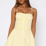 Field Day Mini Dress Lemon