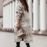 2025 Winter Women Jacket Turn Down Thin Plaid Long Oversize Thin Retro Female Streetwear Coat