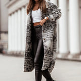 2025 Winter Women Jacket Turn Down Thin Plaid Long Oversize Thin Retro Female Streetwear Coat