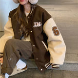 Hiphop Varsity Bomber Cyber Y2k Jacket
