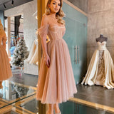 New Short Prom Dresses With Boat Neck Celebrity Dresses