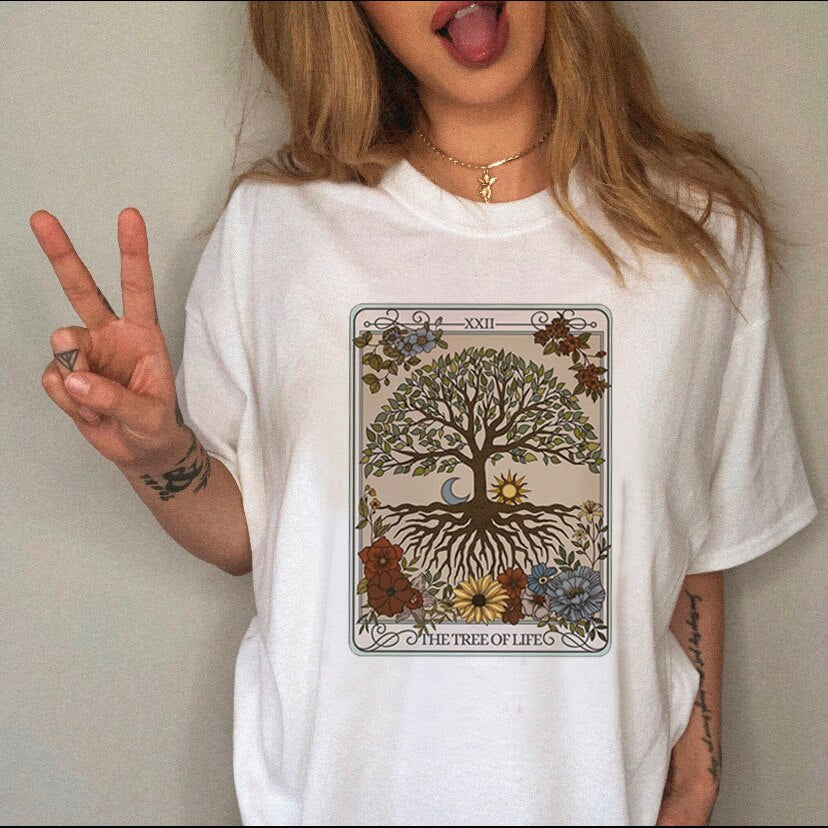 Summer 90s T-shirt Cartoon Printing Women's T-shirt