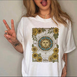 Summer 90s T-shirt Cartoon Printing Women's T-shirt