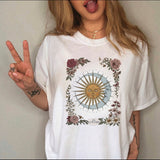 Summer 90s T-shirt Cartoon Printing Women's T-shirt