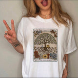 Summer 90s T-shirt Cartoon Printing Women's T-shirt
