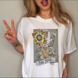 Summer 90s T-shirt Cartoon Printing Women's T-shirt