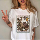 Summer 90s T-shirt Cartoon Printing Women's T-shirt