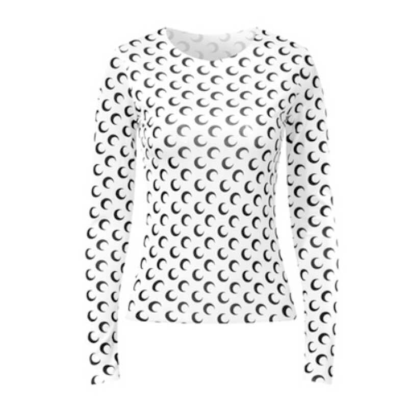 Designer Moon Print T Shirt