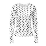 Designer Moon Print T Shirt