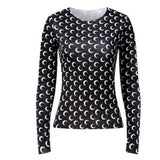 Designer Moon Print T Shirt