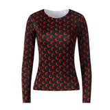 Designer Moon Print T Shirt