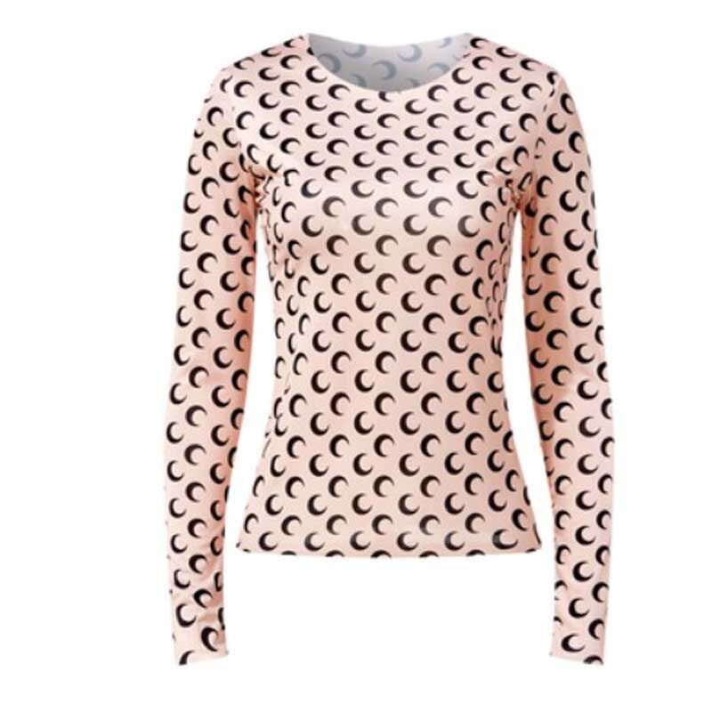 Designer Moon Print T Shirt