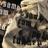 New Korean Version Loose Butterfly Letter Print Hoodie