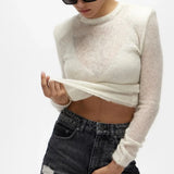 Perspective Elegant Soft O Neck Sweater