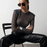 Perspective Elegant Soft O Neck Sweater