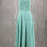 New Stripes Tube Long Beach Off Shoulder Backless Casual Fashion Bust Elastic Women's Boho Dress