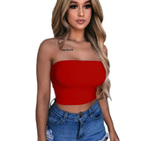 2025 New Strapless Sexy Club Boob Tube Crop Top