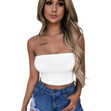 2025 New Strapless Sexy Club Boob Tube Crop Top