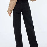Women Wide Baggy Oversized Classic Casual Brown Trouser
