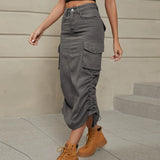Women High Waist Fit Bag Hip Female Summer Y2k Street Skirt