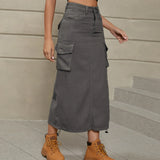 Women High Waist Fit Bag Hip Female Summer Y2k Street Skirt