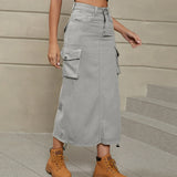 Women High Waist Fit Bag Hip Female Summer Y2k Street Skirt