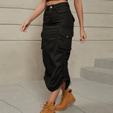 Women High Waist Fit Bag Hip Female Summer Y2k Street Skirt