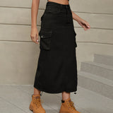 Women High Waist Fit Bag Hip Female Summer Y2k Street Skirt