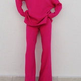Chic High Neck Knit Sweater