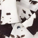 Casual Cow Print Street Jacket