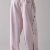 Elastic Waist Loose Fit Casual Pants