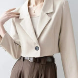Chic Crop Top Blazer