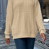 Minimalist Solid Long Sleeve Sweater