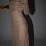 Babette - Off-Shoulder Shimmer Maxi Dress