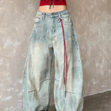 Vintage Wide Leg Light Blue Jeans