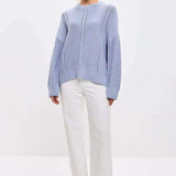 Casual Lace Knit Pullover Sweater