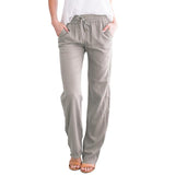 Women's Elastic Mid Waist Pants