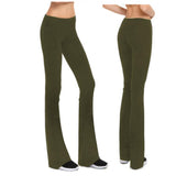 Women's mid rise  bootcut slim fit flare yoga pants