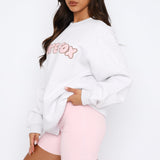 Sweet Treat Oversized Sweater Grey Marle