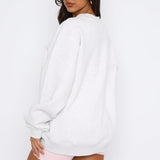Sweet Treat Oversized Sweater Grey Marle