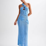 Kyla Floral Crochet Maxi Dress
