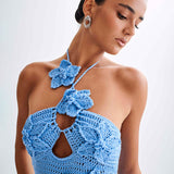 Kyla Floral Crochet Maxi Dress