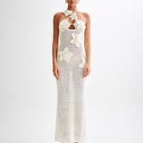 Kyla Floral Crochet Maxi Dress