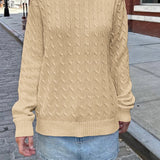 Minimalist Solid Long Sleeve Sweater