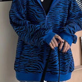 Zebra Print Slim Fit Hoodie