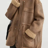 Reversible Stand Collar Puffer Jacket
