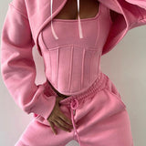 Tank Asymmetrical Hem Three Piece Set
