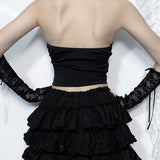 Gothic Harajuku Cyber Punk Zipper Crop Top